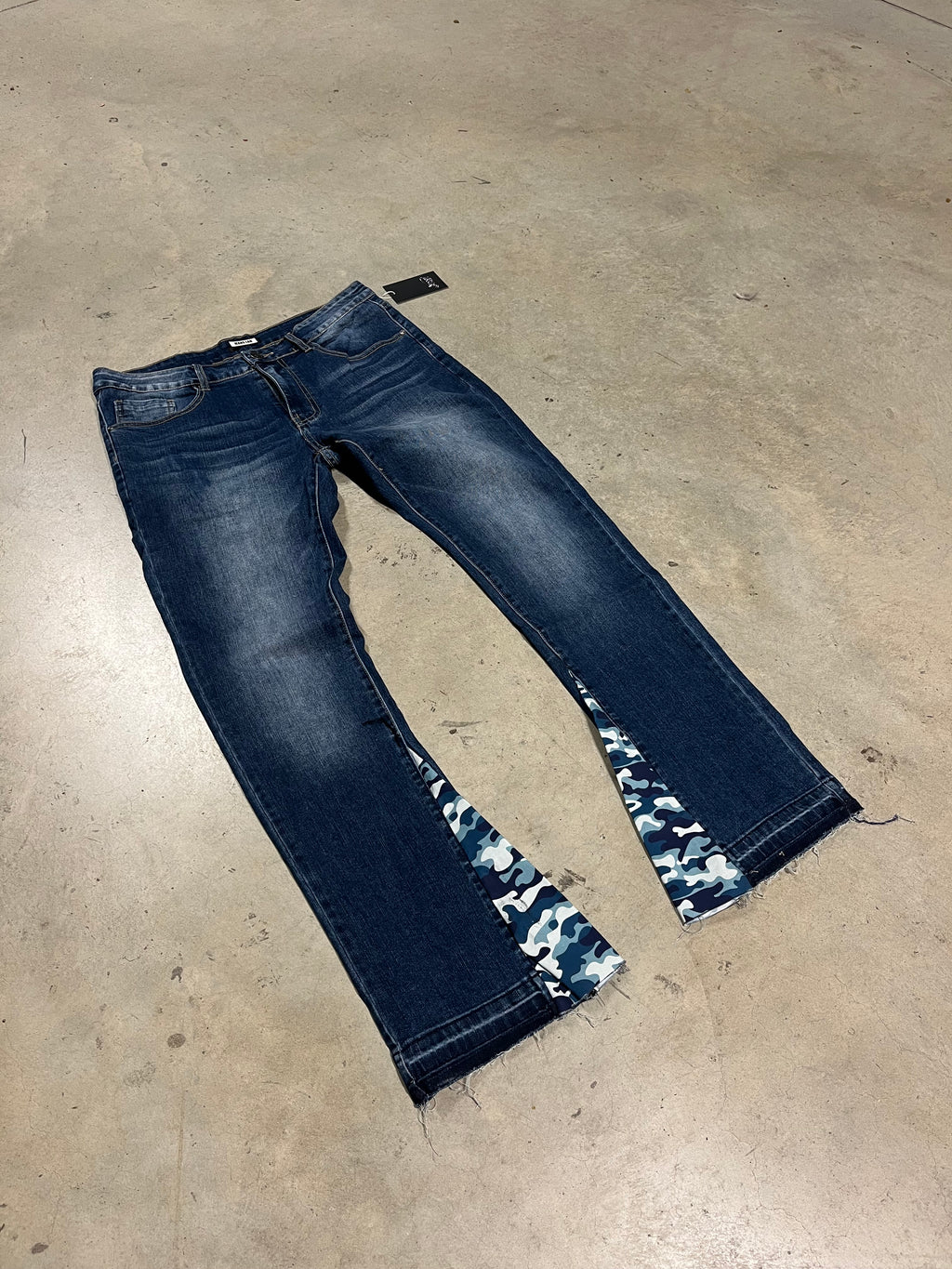 Blue Camo Flared