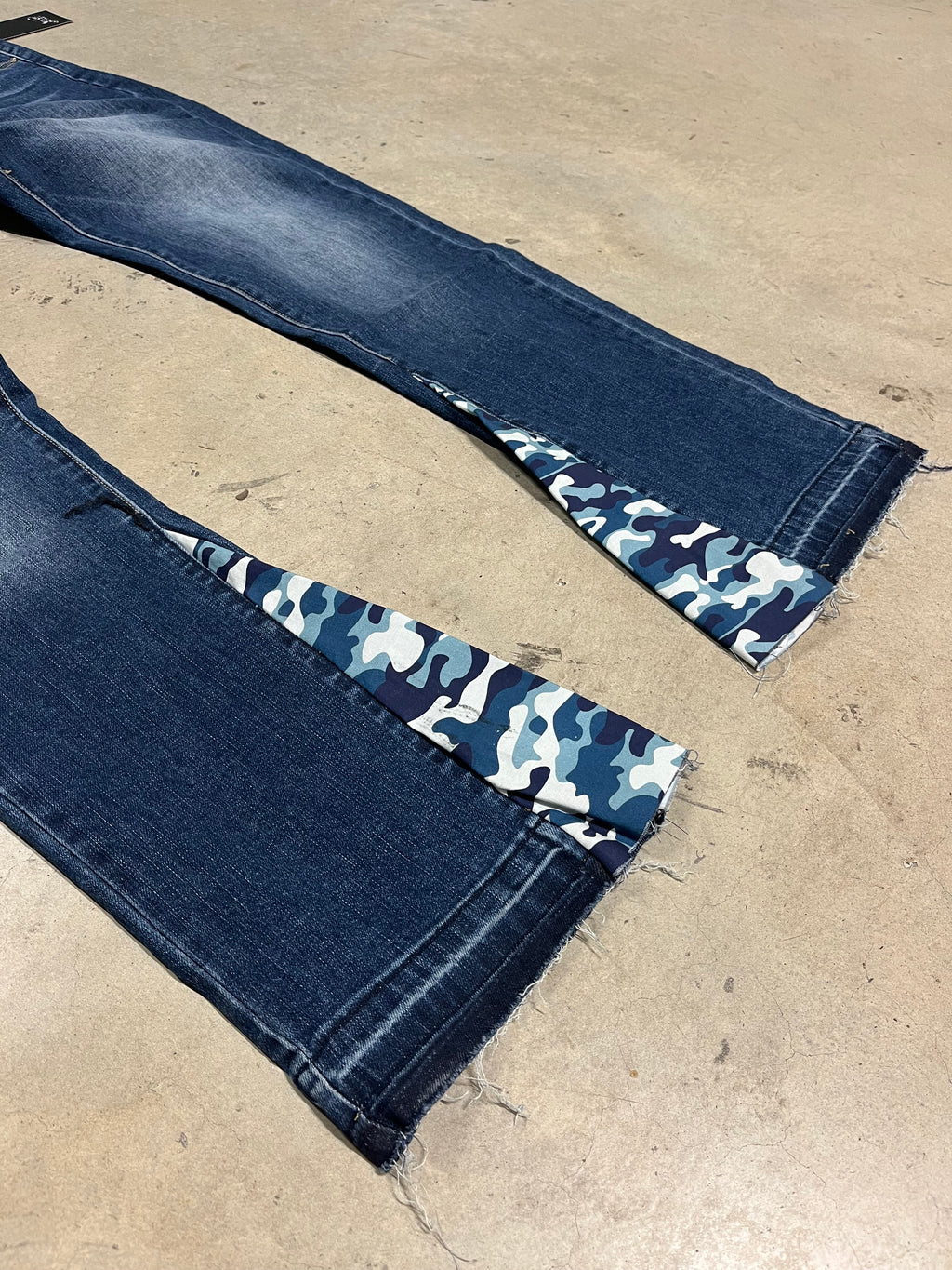 Blue Camo Flared