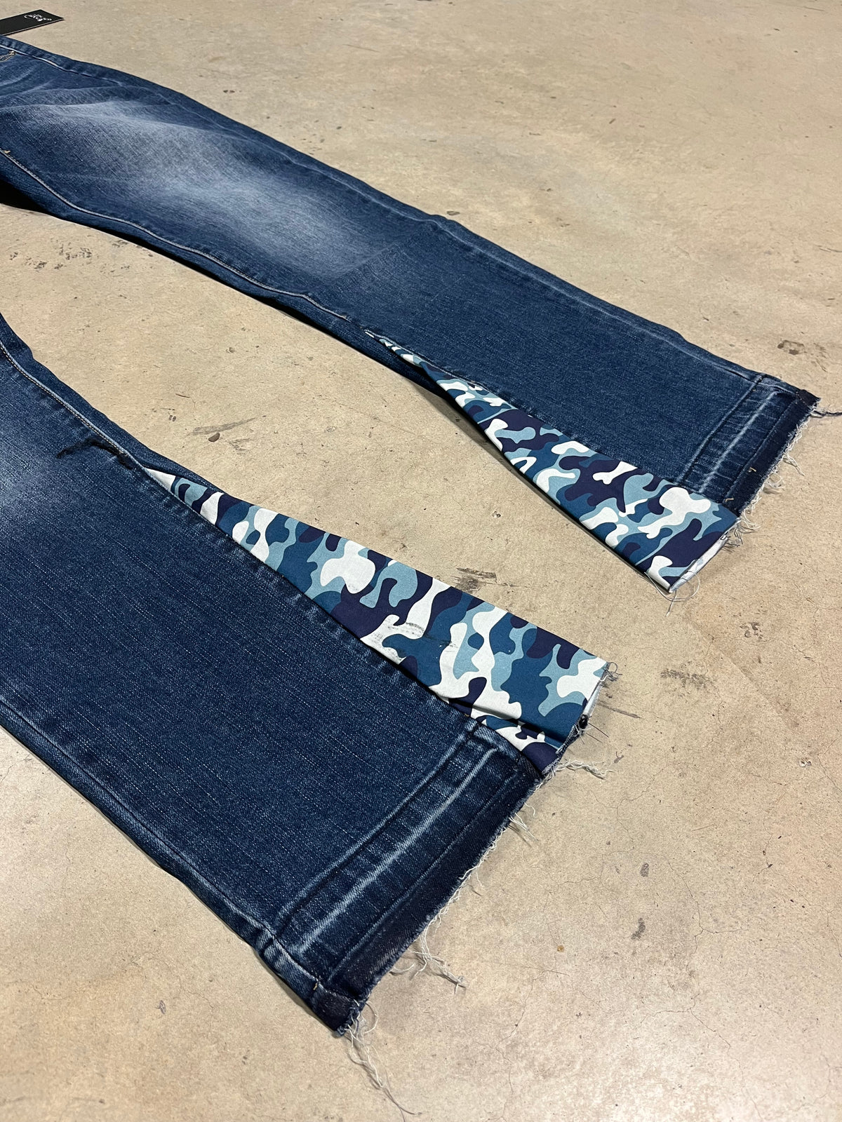 Blue Camo Flared