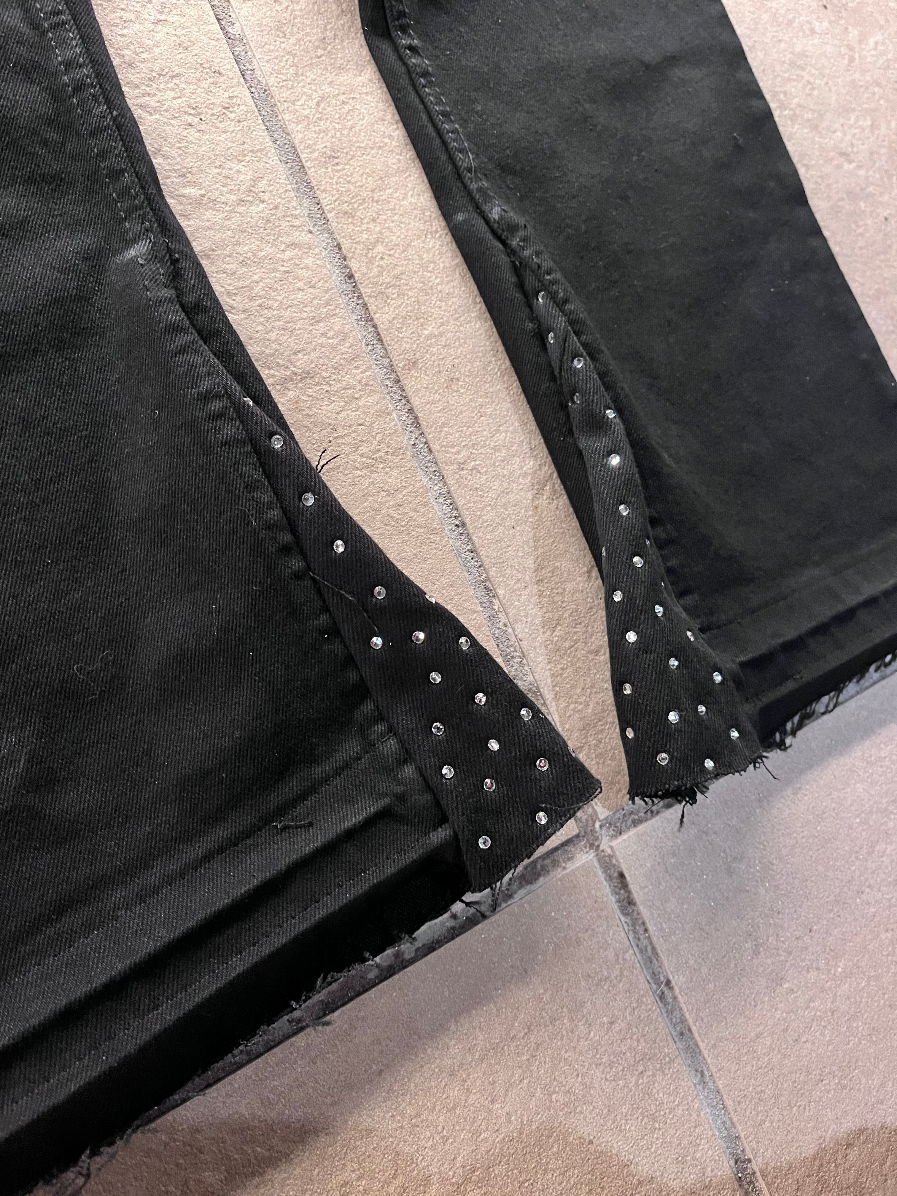 Iced Noir Flared Jeans